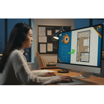 Design floor plans quickly and easily with Blender